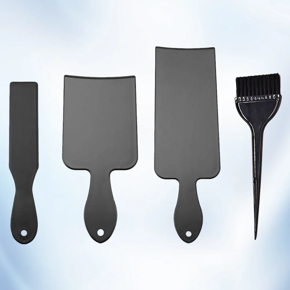 1Set Hair Dye Plate Plastic DIY Coloring Tool Kit Easy Use Home Salon Dyeing Portable Black Hair Dye Kit - Image 6