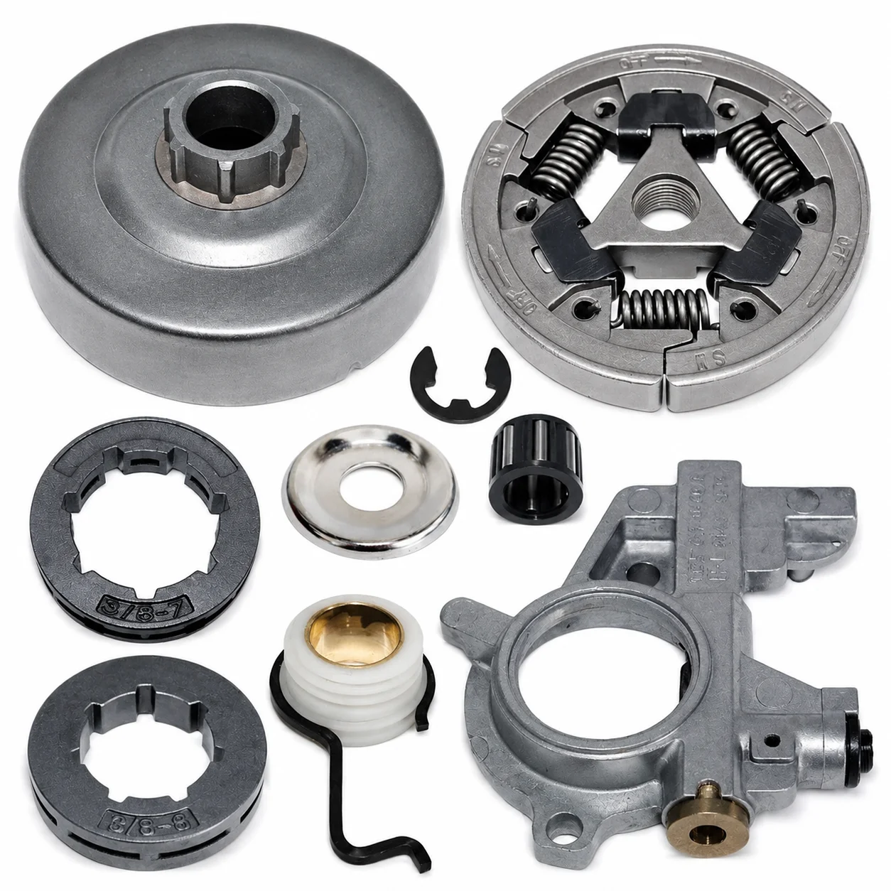 Clutch Drum Worm Gear Bearing Oil Pump Sprocket Replacement Kit For Stihl MS361 044 046 MS440 MS460 Chainsaw Parts Accessories