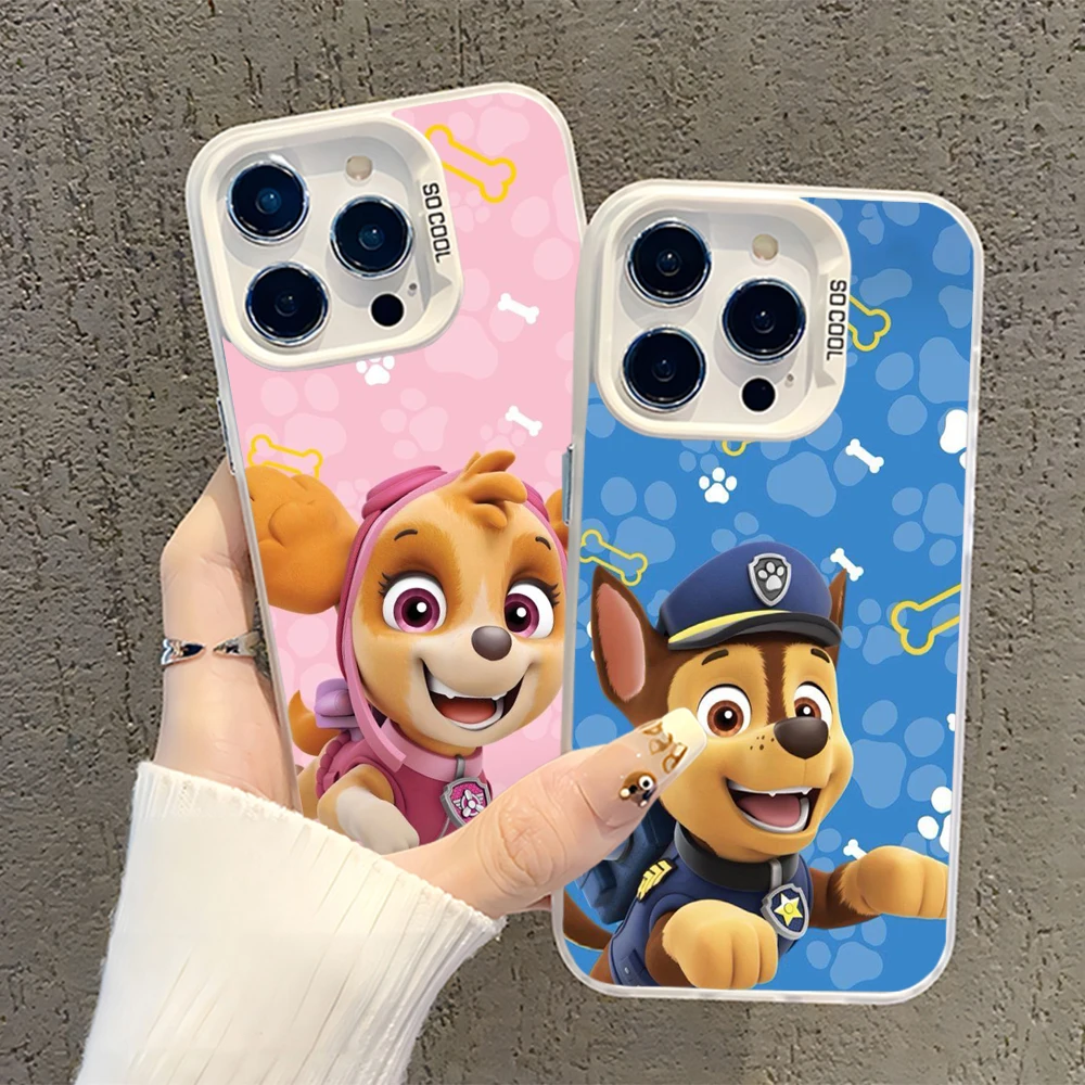 Paw Cartoon Animal Patrols Case for Samsung A73 A72 A55 A54 A53 A35 A34 A33 A32 A30 A24 A23 A22 A14 4G 5G Matte Shockproof Cover