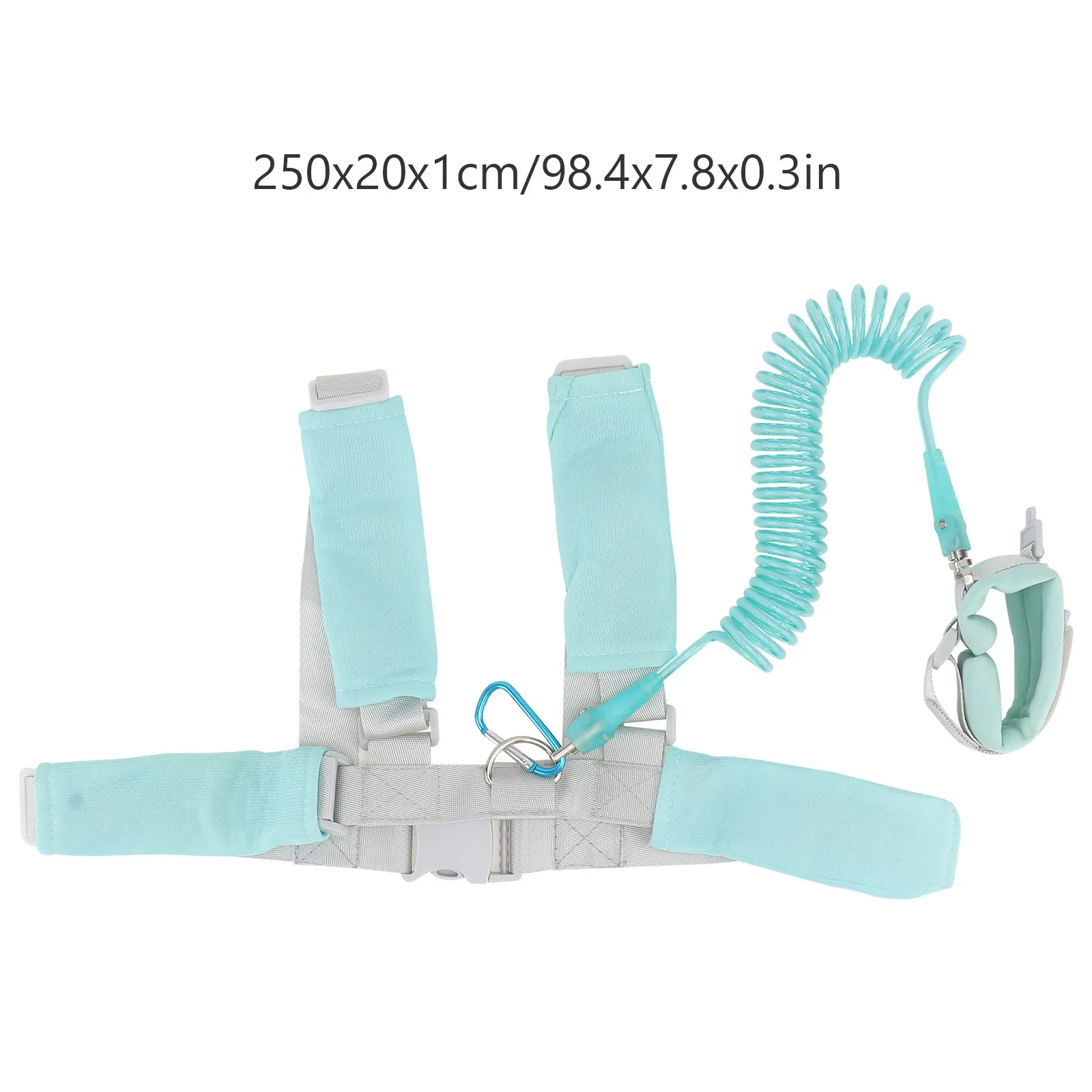 2Pcs Anti Lost Safety Harness Straps Sky-Blue Child Leash Wrist Link Traction Rope for Toddlers Outdoor Safety - view 4