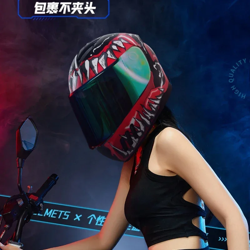 HOT DOT  Motorcycle Helmet Double Lens Cross Section Helmet Safety  Helm Unisex Helmet with Visor Casco Motocros Helmet