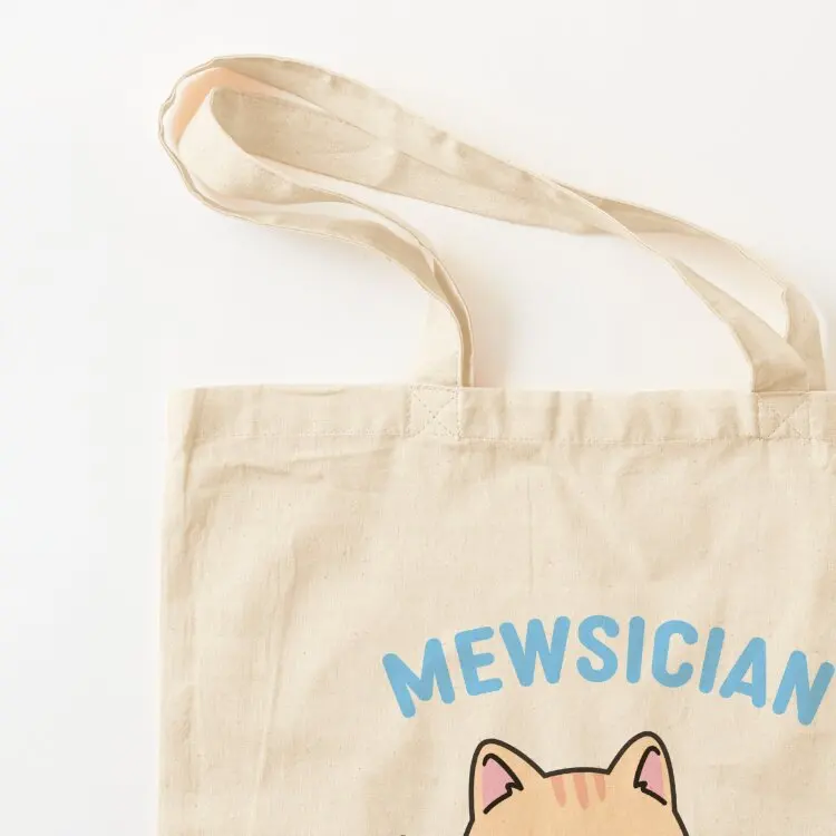 The Mewsician Cat Playing the Violin Tote Bag sac pour femme hand bag shopping bag logo luxury women