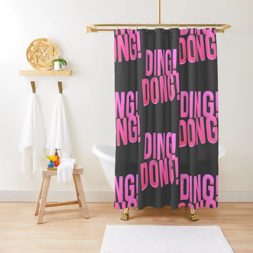 

Ding! Dong! Shower Curtain Bathtub Shower Sets For Bathroom Bathroom Deco Waterproof Shower Curtain
