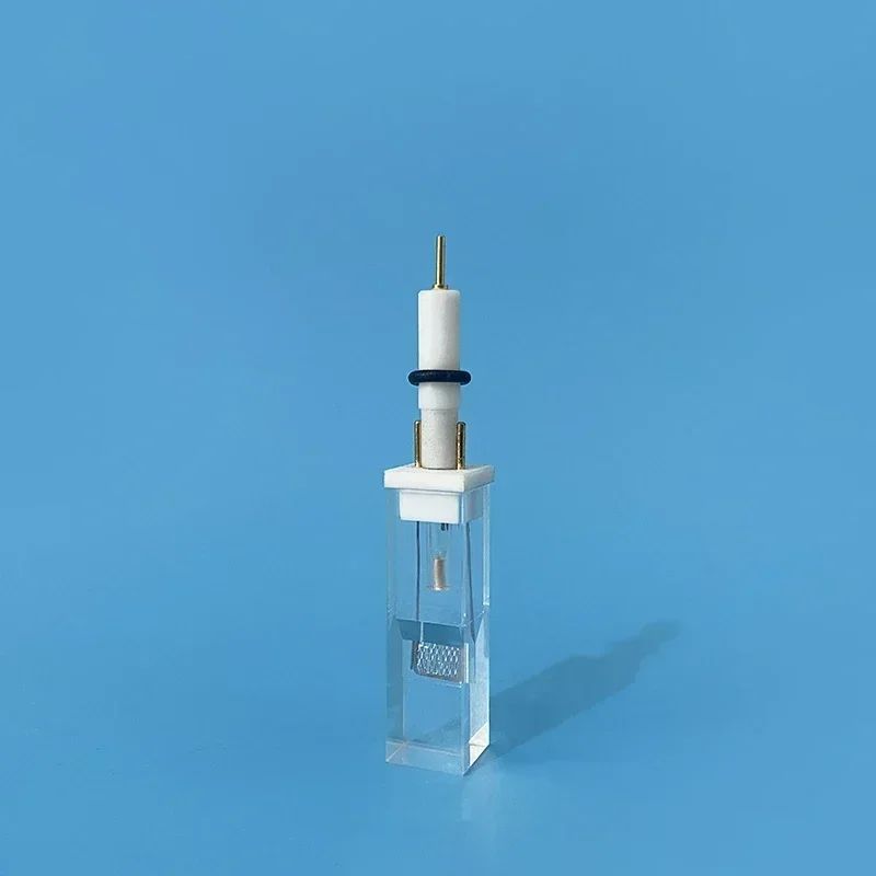 K003 spectral micro electrochemical cell, all quartz fused optical quartz electrolytic cell, including three electrodes. c