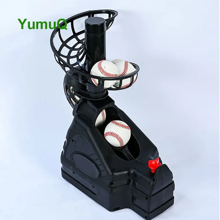 2026/YumuQ Electronic Force & Angle Adjustable Foam Softball Baseball Pitching Machine Compatible for Outdoor Self-Training