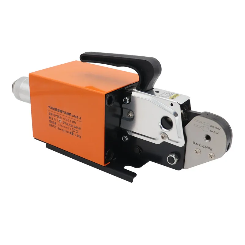 Pneumatic crimping pliers tube terminal machine cold pressing 10 square needle type four hexagonal wire quick wiring crimping
