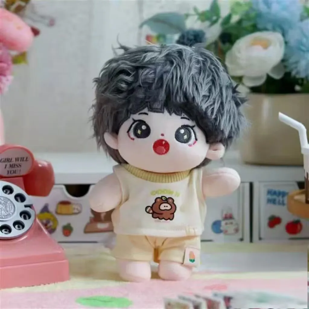 10cm - 20cm 면 인형 옷, 여름 귀엽고 부드러운 아기 옷 세트, 속성 없는 인형 옷 교체 세트