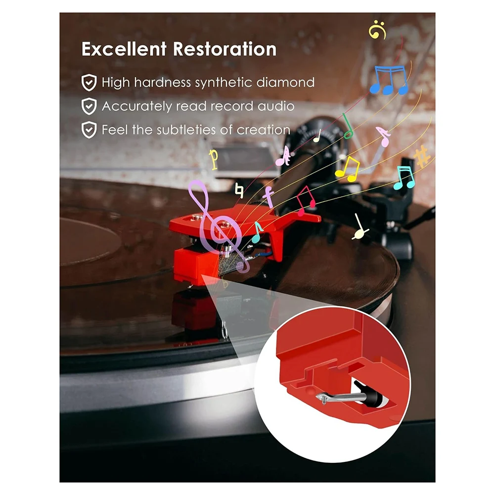 Ingenious-ATN91R Replacement Stylus For Audio-Technica ATN91R AT91 Replacement Conical Turntable Stylus