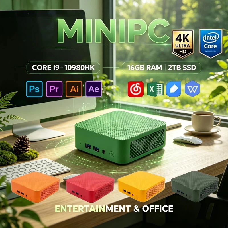 Colorful Mini PC, Intel I9‑10980HK, Win11,16GB RAM 2TB SSD, WiFi6 BT5.2,4K UHD Workstation for Gaming,Streaming & Video Editing