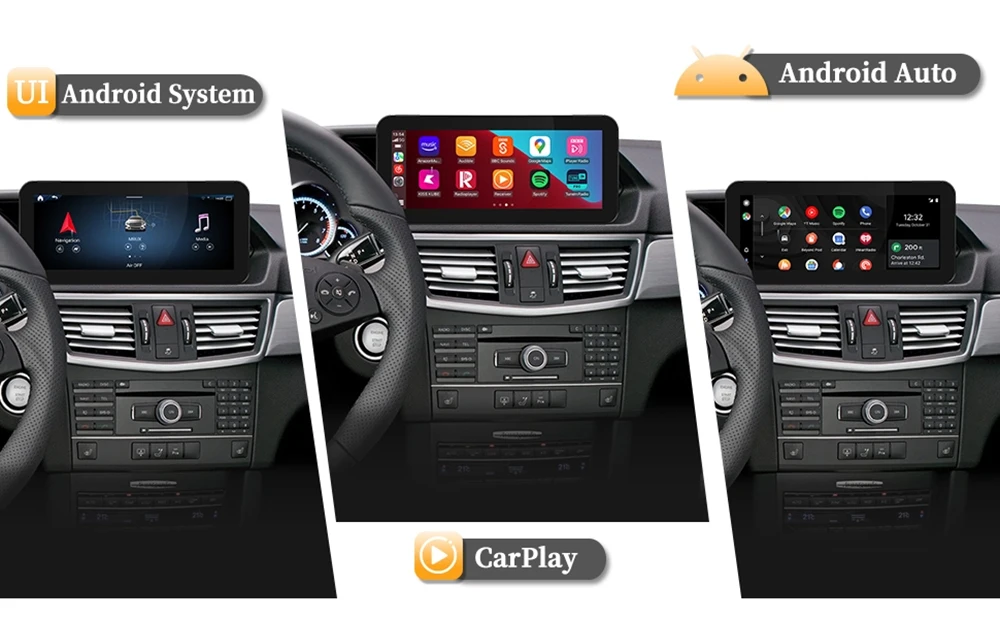 4G Wireless Android Auto Mirroring für E-Klasse NTG 4.5/4.7 Mercedes W212 Apple CarPlay Upgrade 10,25 Zoll 4G Wireless CarPlay Wi-Fi – Detail 2