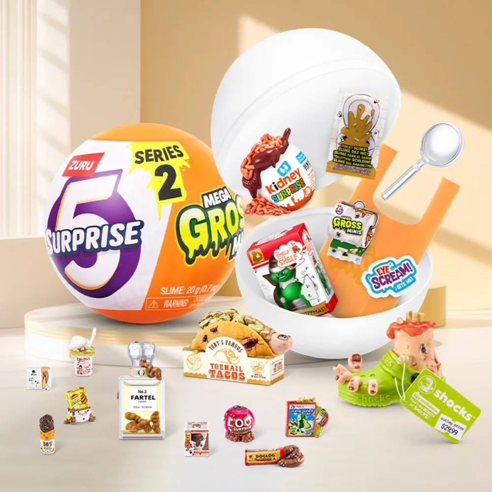 

Zuru 5, сюрприз Mega Gross Minis Series для мальчиков, хитрая коробка Masterblind, игрушка, снятие и забавный пищевой мяч, мини-брендовые игрушки