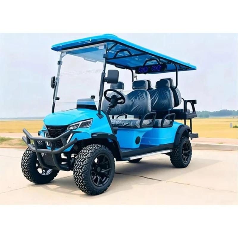 Customizable Seater Electric Golf Cart 90km Range Off-Road Tires for Comfortable Ride