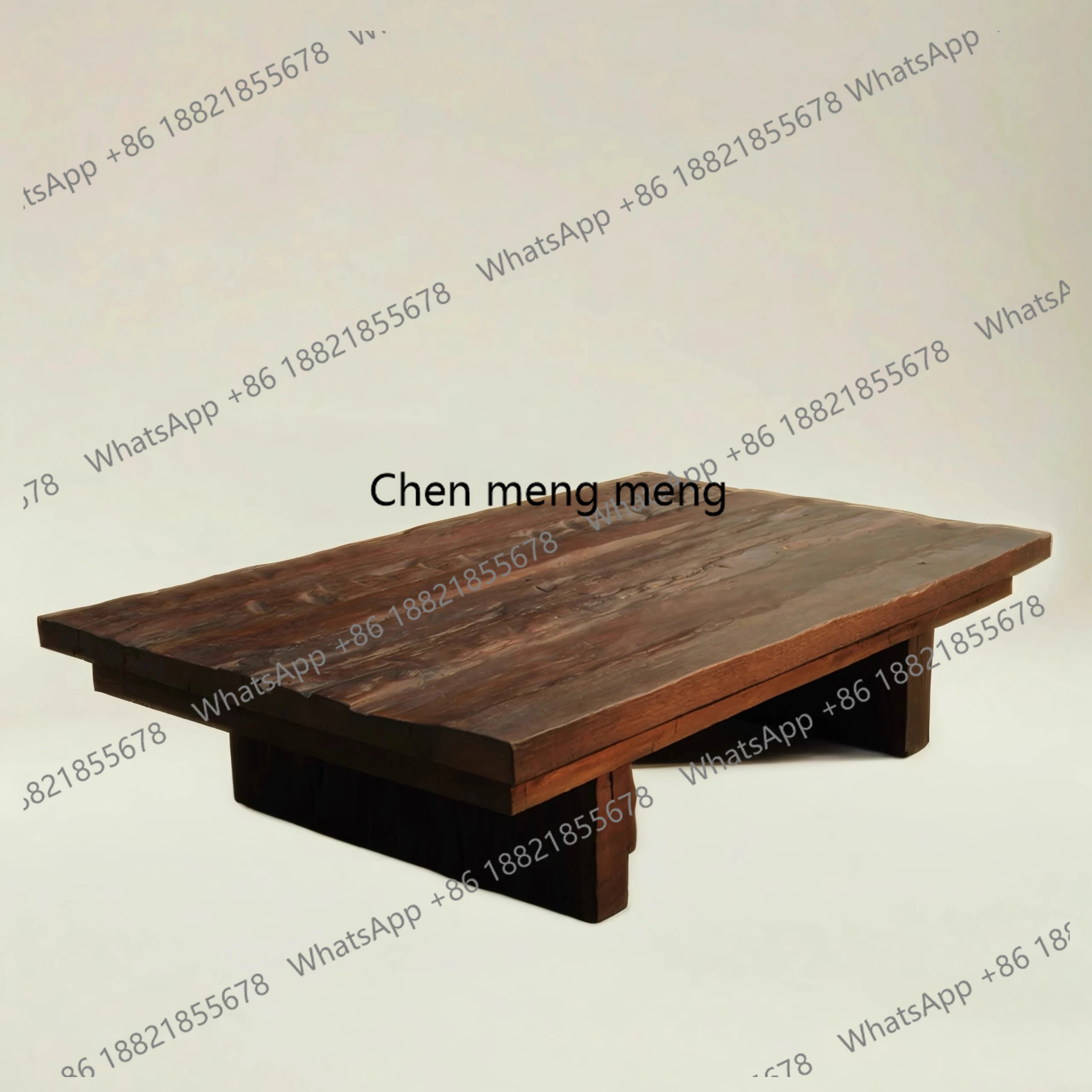 

Small apartment all solid wood surprise quiet wind tea table retro vicissitudes living room table short table