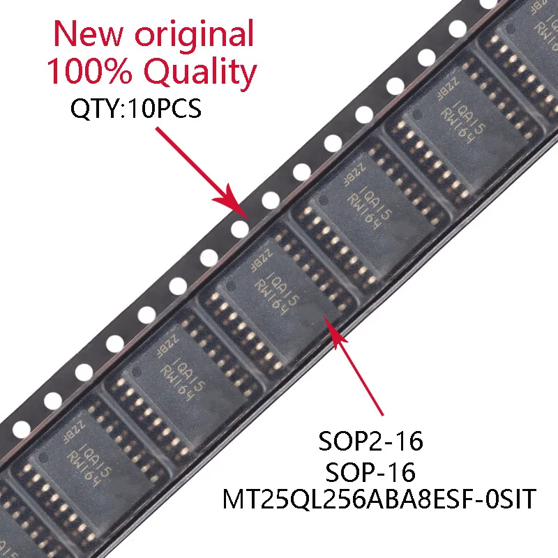 

10PCS 100%New Original MT25QL256ABA8ESF-0SIT SOP2-16 SOP16 256MbNOR flash memory chip