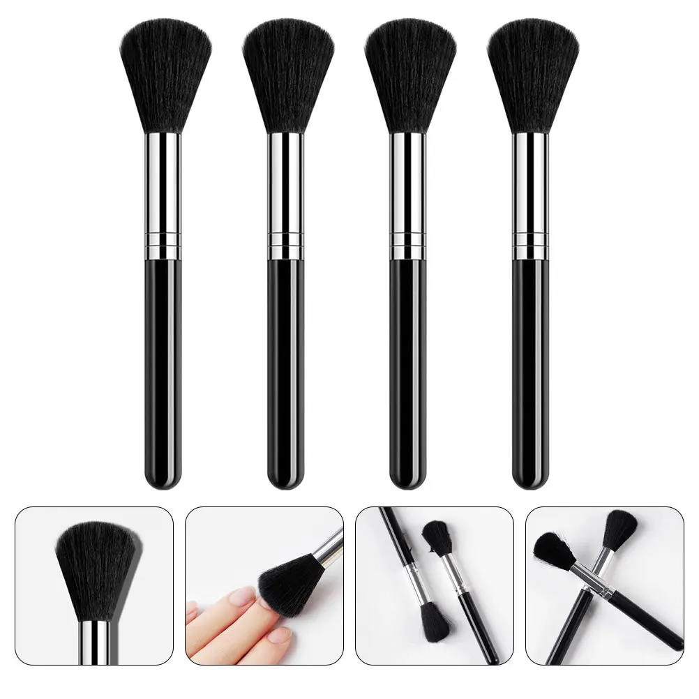 

4 pcs Nail Brushes Durable Manicure Tools Fingertip Dust Cleaner Professional Nail Art Supplies Salon Grade Acrylic Brushes