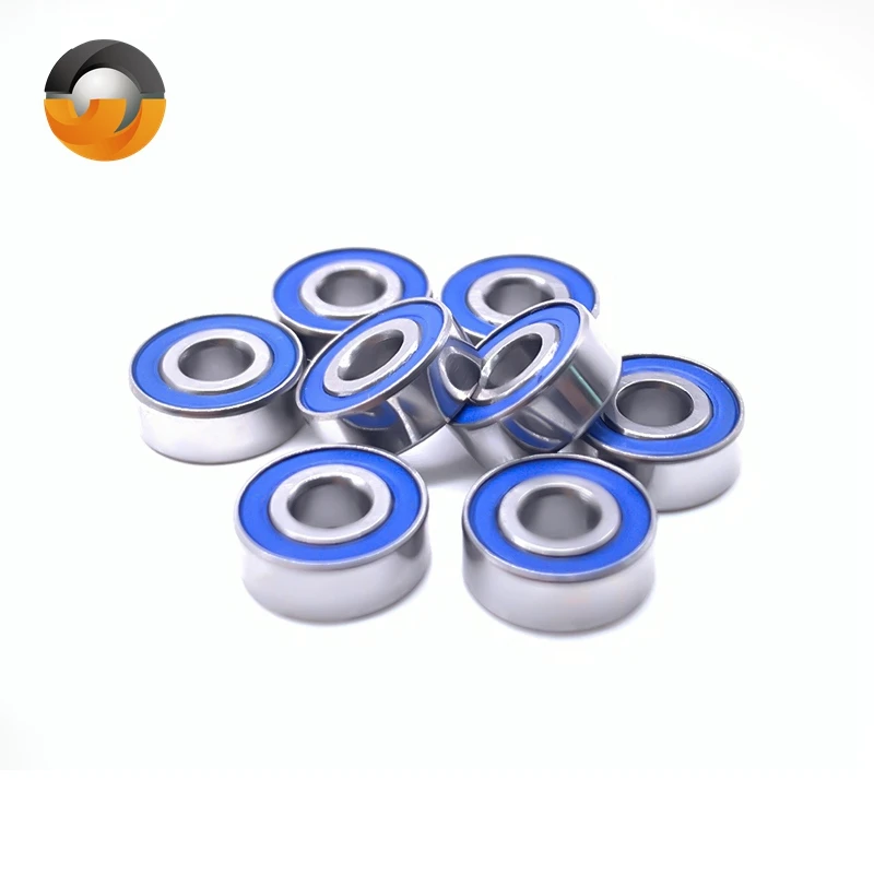 Image of 5 Stück MR83 2RS 3 x 8 x 3 mm Chromstahl blaue Gummidichtungen Kugellager MR83RS ABEC-7 RC Auto LKW Miniaturlager