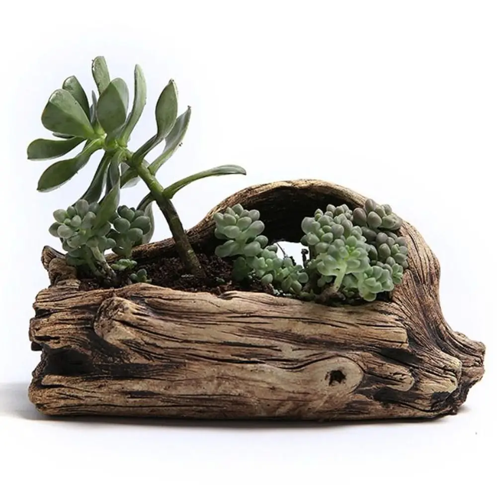 

Artificial Cement Stump Tree Root For Home Decor Indoor Planters Flower Pots Bonsai Flower Pot