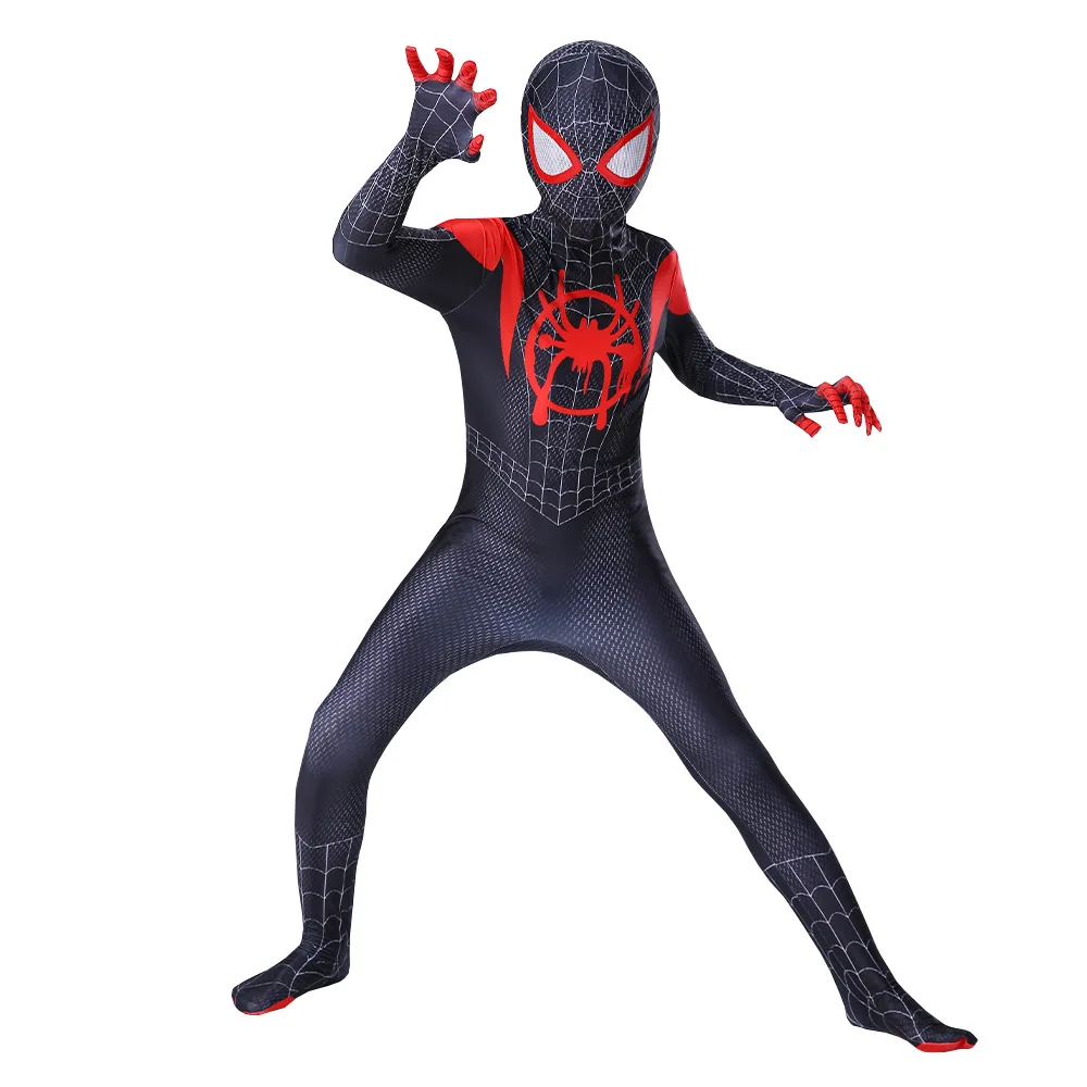 14 Styles Spider Man Movie Anime Miles Morales No Way Home Cosplay Costume Clothing Spiderman Bodysuit Suit Adult Child Set