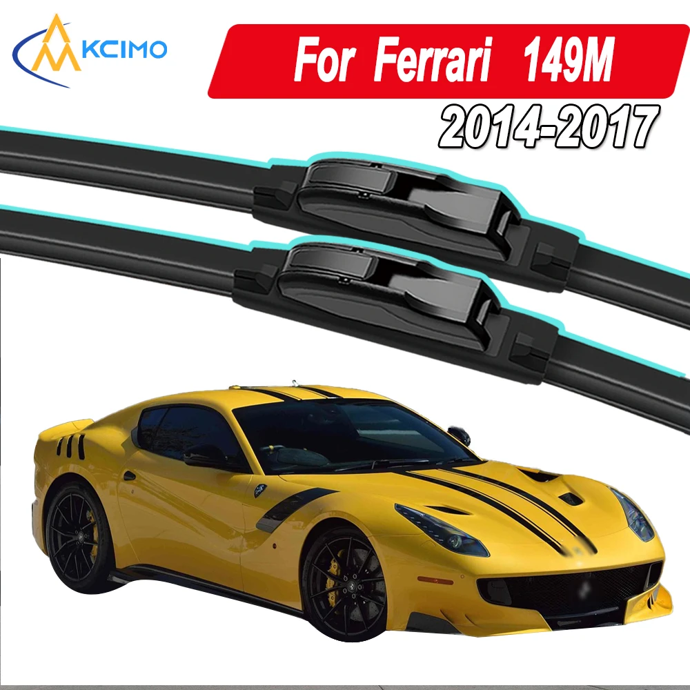 

Silicone Car Wiper Blades for Ferrari 149M 2014-2017 - All Weather Silent Wiper Blades, Quick Release Clip