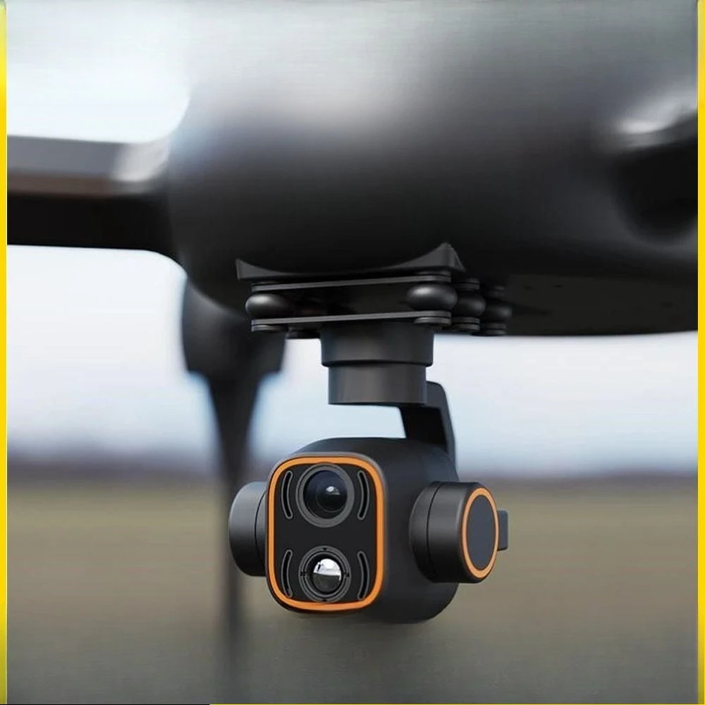 C12 intelligent tracking dual optical thermal imaging digital zoom 2K high definition three axis pod gimbal