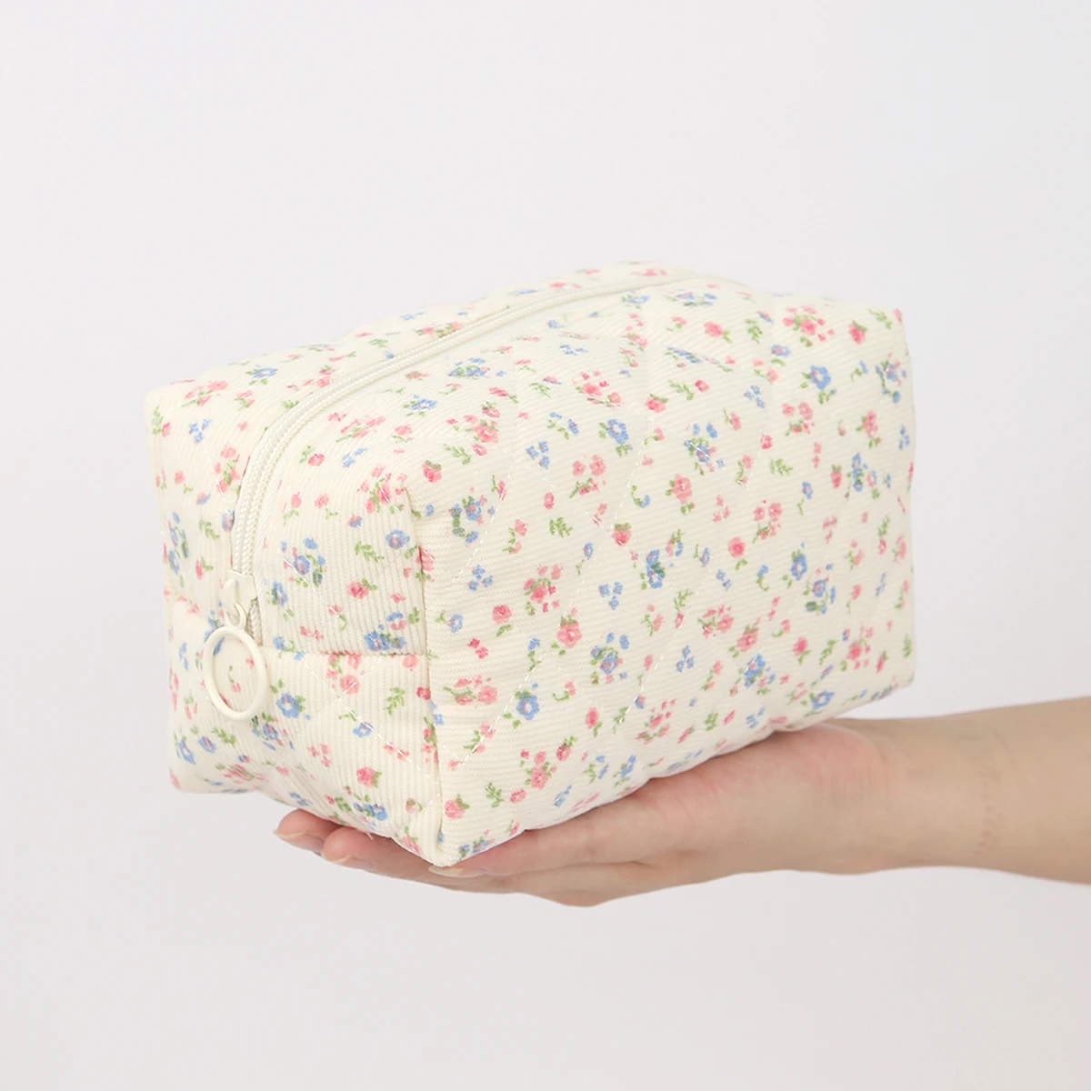 1 PC Exquisite Bowknot Single-Layer Pencil Case, Floral Pattern Design Storage Bag, A Must-Have for Back to School Season image 3