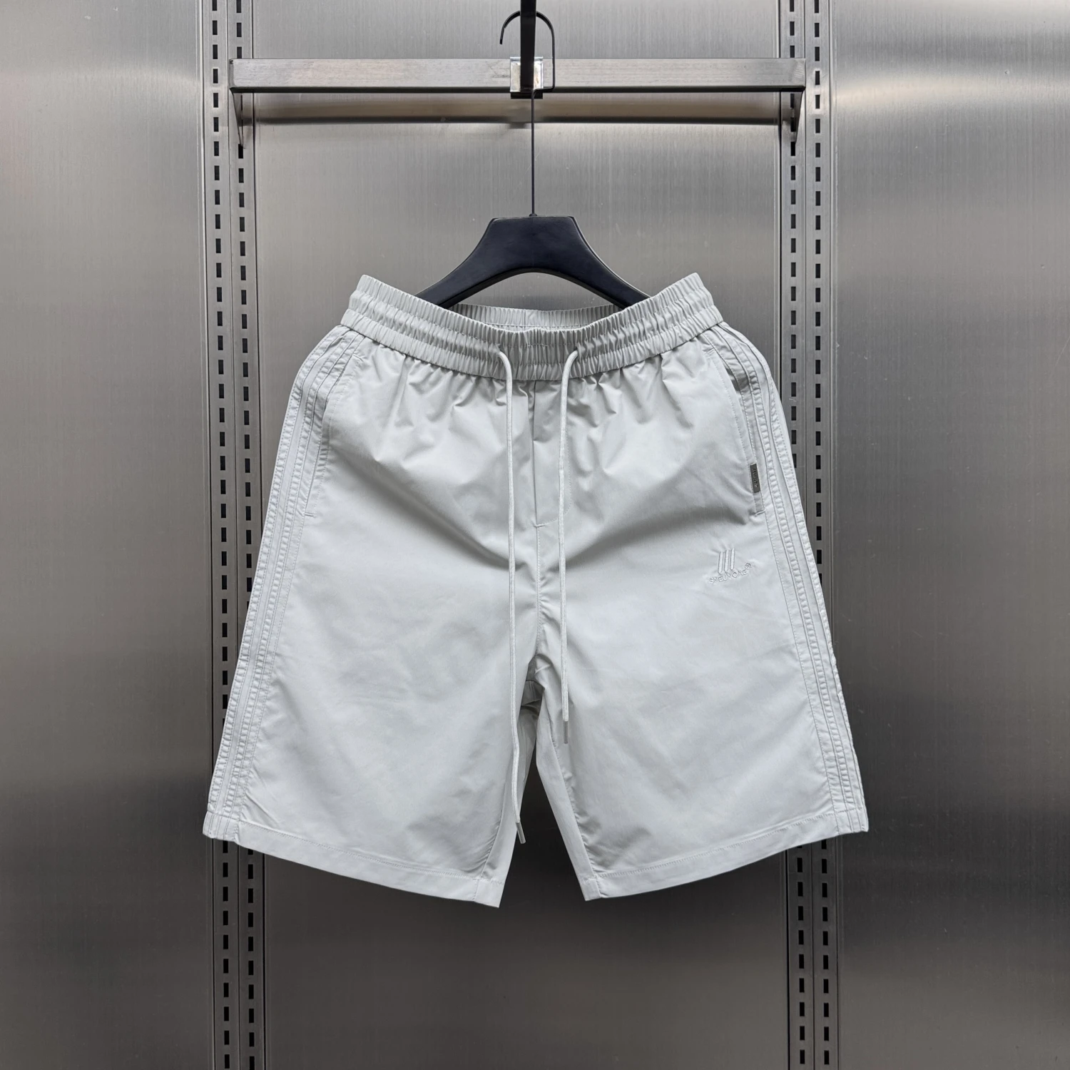 

Мужские повседневные летние брюки, тонкие прямые брюки с пятью точками, свободная пляжная одежда, удобная, дышащая, тихосохнущая, легкая