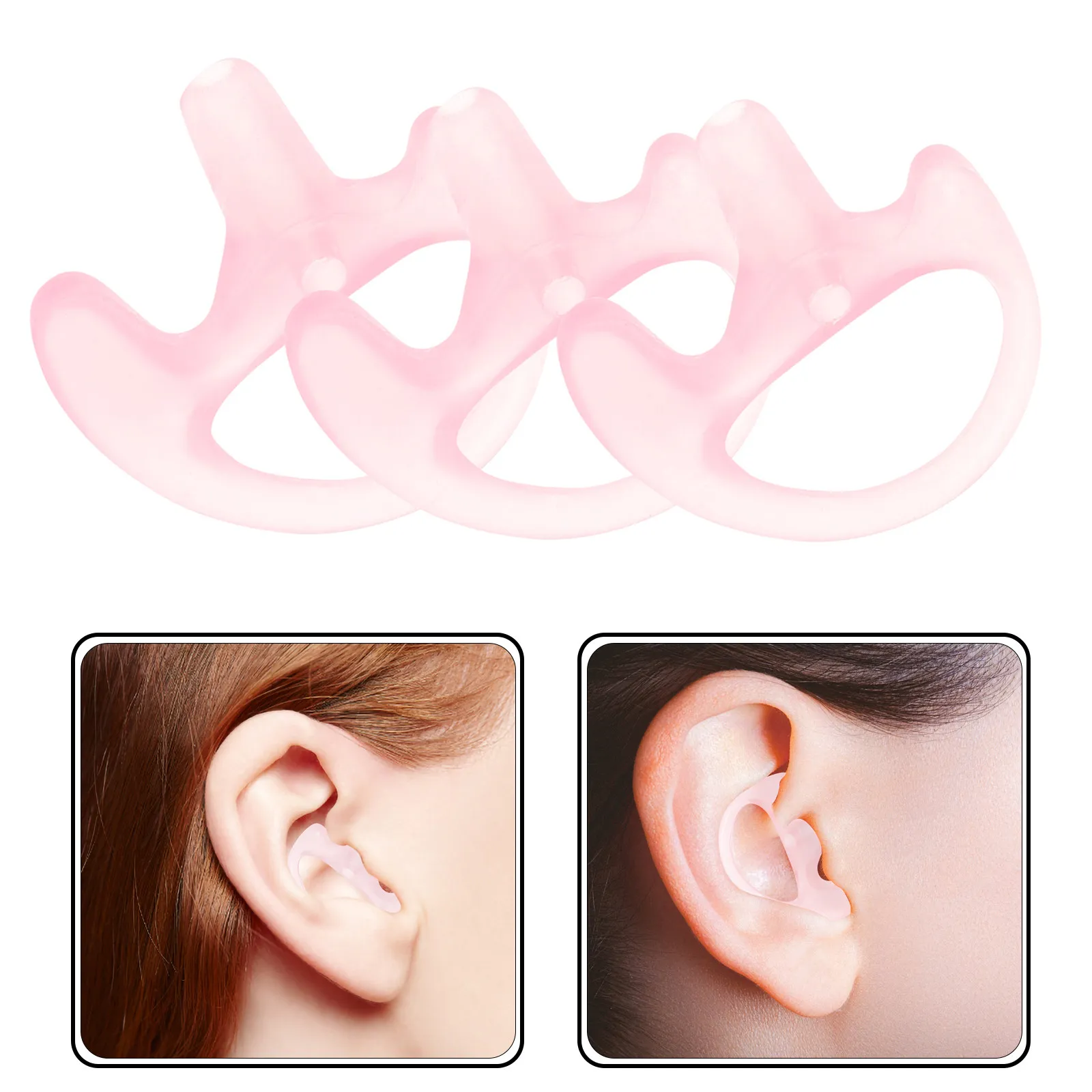 

3 пары силиконовых берушей, многоразовые, мягкие, шумопоглощающие, удобные, для ежедневного использования, сменные насадки для наушников