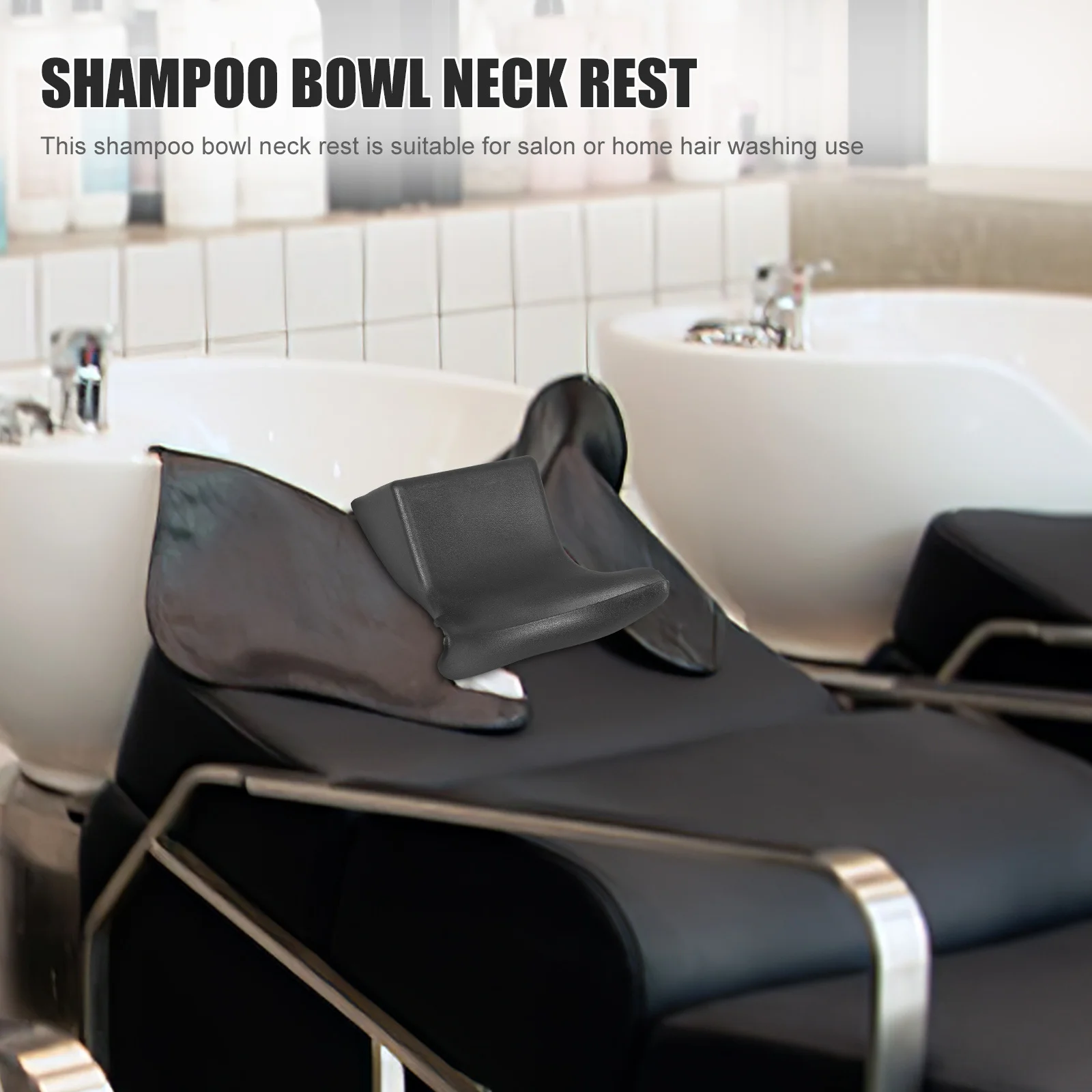 

Salon Shampoo Bowl Neck Cushion Soft PU Material Comfortable Hair Washing Pillow Bath Support Neck Rest Reusable Durable
