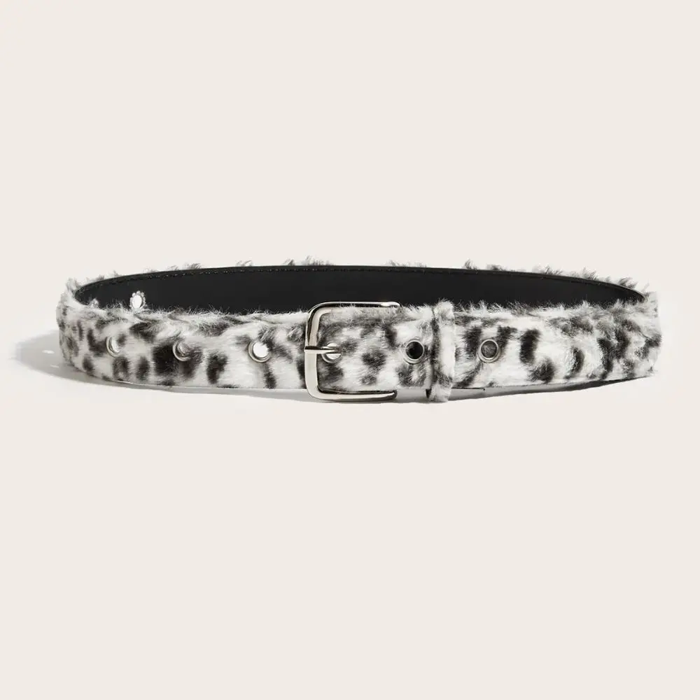 Trend Women's Belt Leopard Print Adjustable Waist Belt Pin Buckle Waistband Trouser Dress