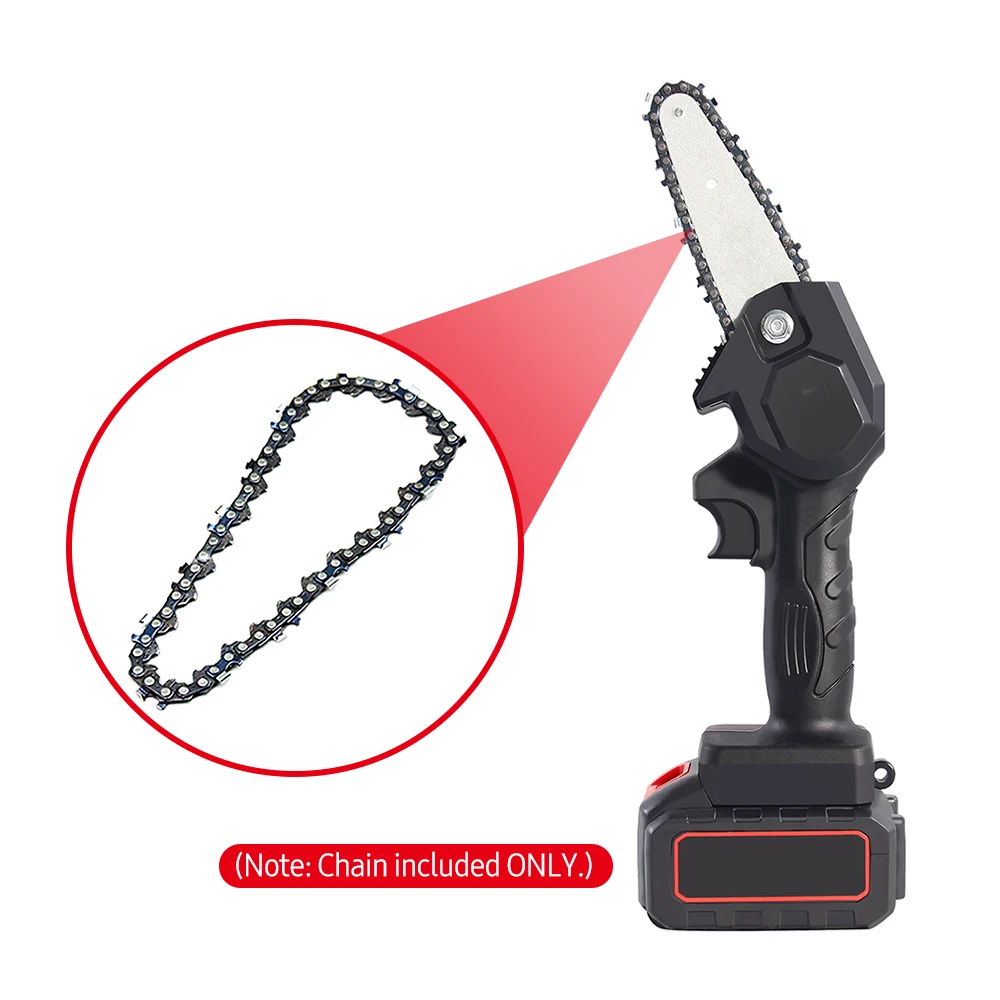 Portátil Elétrica Mini Chainsaw, Cadeia GuidePortable Chainsaw, Logging Saw Blade, Poda Cadeia Acessórios, 8 \