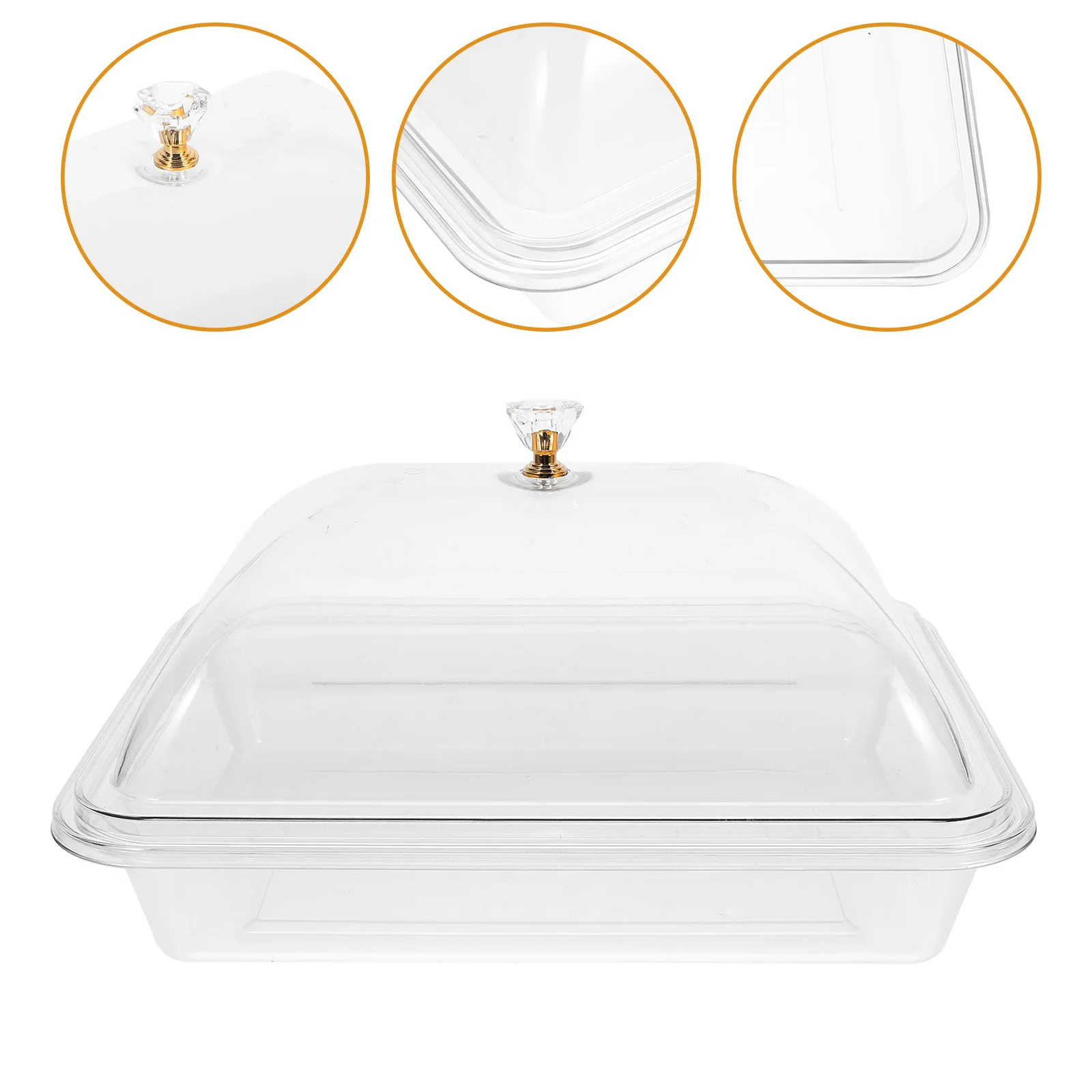 

Covered Buffet Tray Household Fruit Acrylic Dessert Multi-function Serving Cake