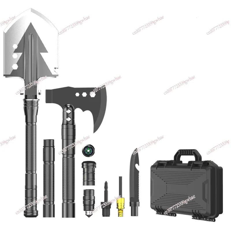 

Multifunctional Sapper Axe Set, Outdoor Camping Folding Car Extended Sappe Axe Set