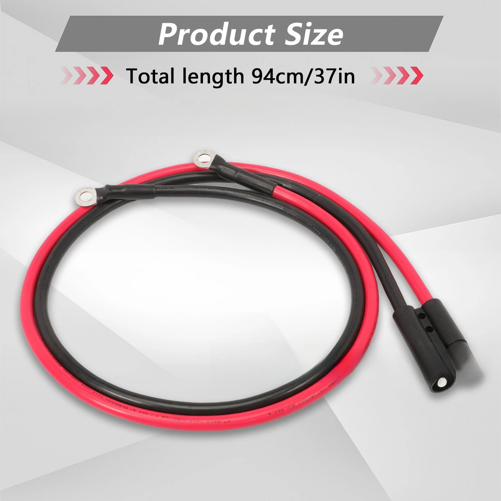 HYD01690 1304741 Plough side power grounding cable 36 inches for Boss snowplows