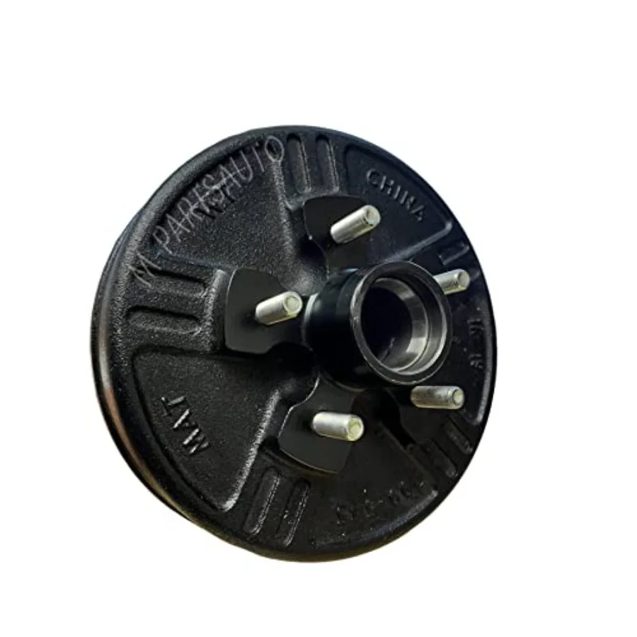 Tambores de freio de reboque 1 par 5 em 4.5 tambores de freio para eixo de reboque 3500 lb kit de cubo de reboque com freio de substituição de padrão de 10 parafusos