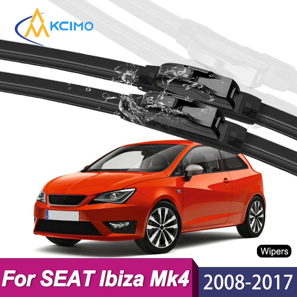 

Wiper Blades for SEAT Ibiza Mk4 6J/6P 2008–2017, Front Windshield Wipers, Streak-Free Quiet All-Weather Wipers