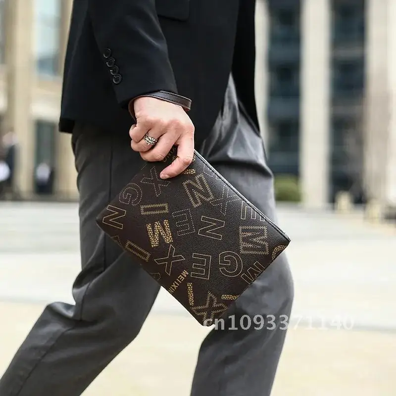 New Special Printing Pattern Clutch Men Day High Quality ipad Bag Bag Man Capacity Handbag Envelope Case Big Travel Soft For