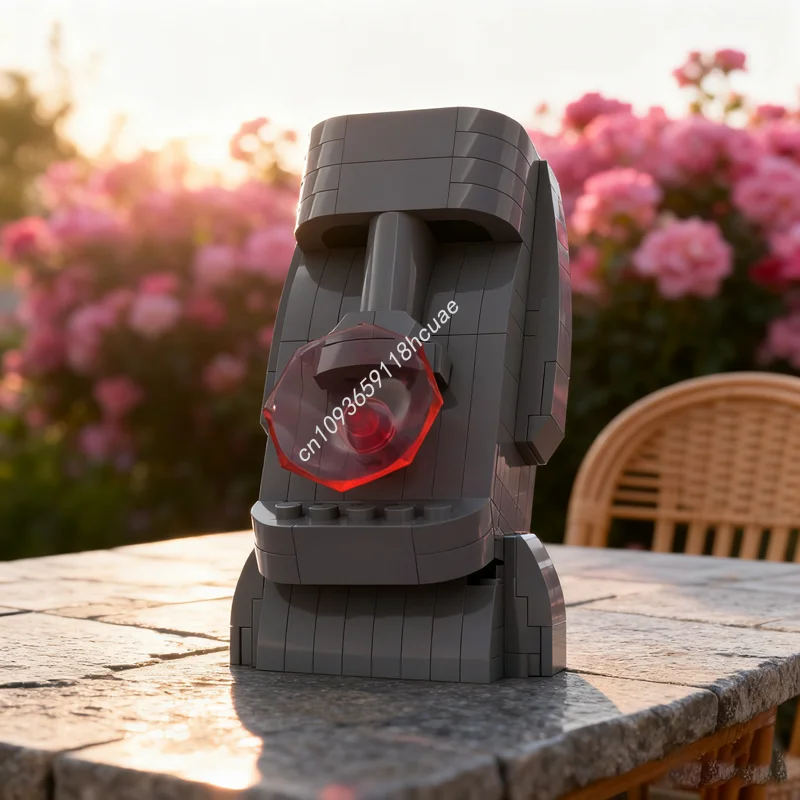 

219pcs MOC Easter Island Statue Night The Museum Icons Model Christmas Gifts Building Blocks Architecture Toys Education