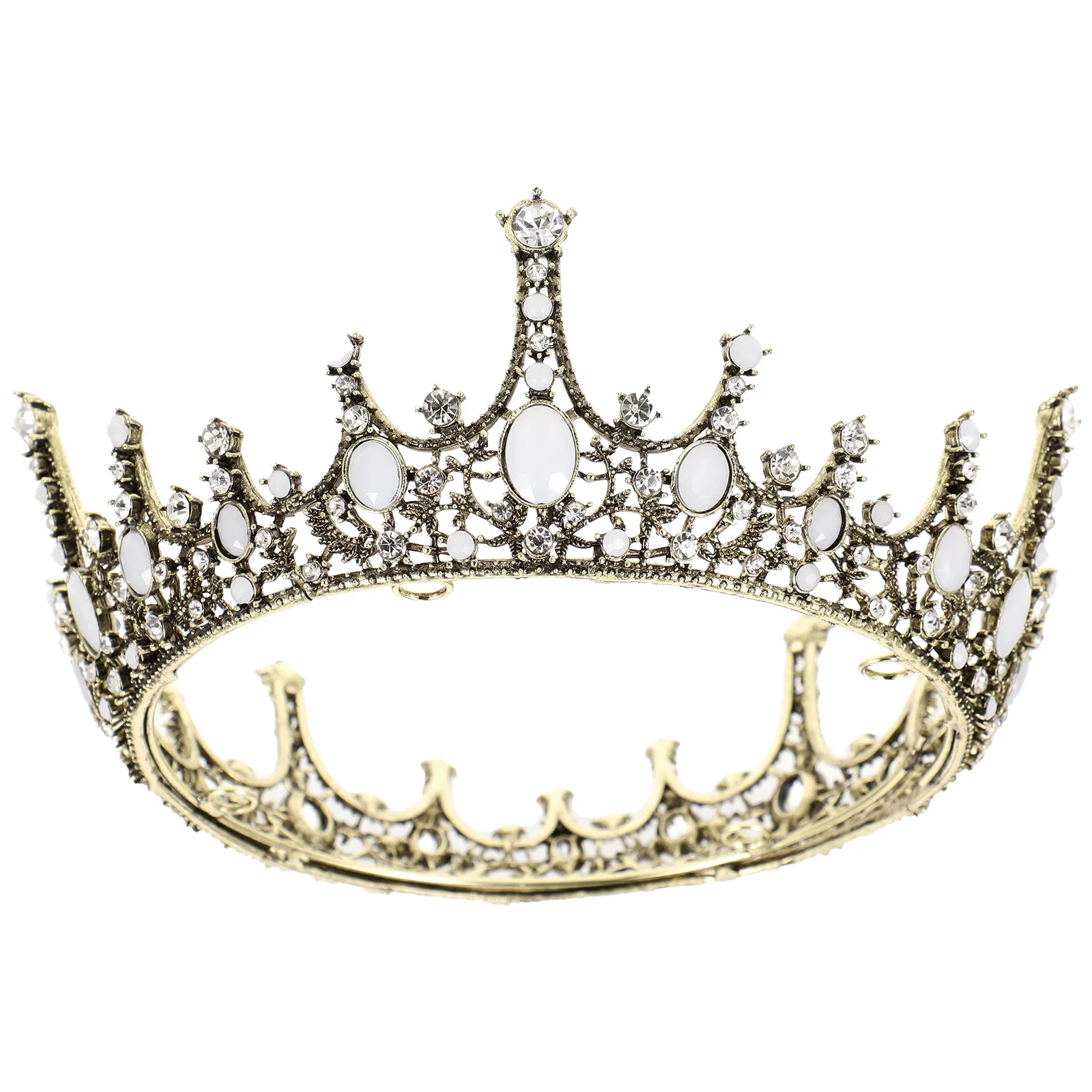 

Elegant Bridal Tiara Crown Brass Wedding Headwear Crystal Tiara for Women Party Banquet Wedding Crown Hair Accessory