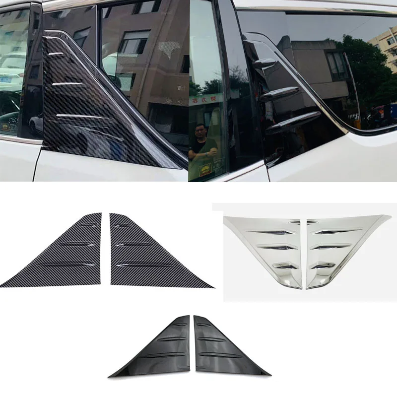 

Car Exterior Accessories B Pillar Trim Rear Window Quarter Cover Garnish For Toyota Alphard Vellfire 3rd Gen 2016 2017 2018-2022