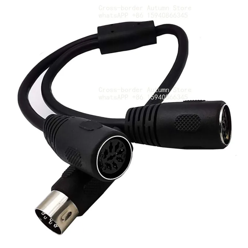 Suitable for 8Pin revolution 2 8-pin female one point two, connecting cable 1 to 2 audio and video signal transmission medical