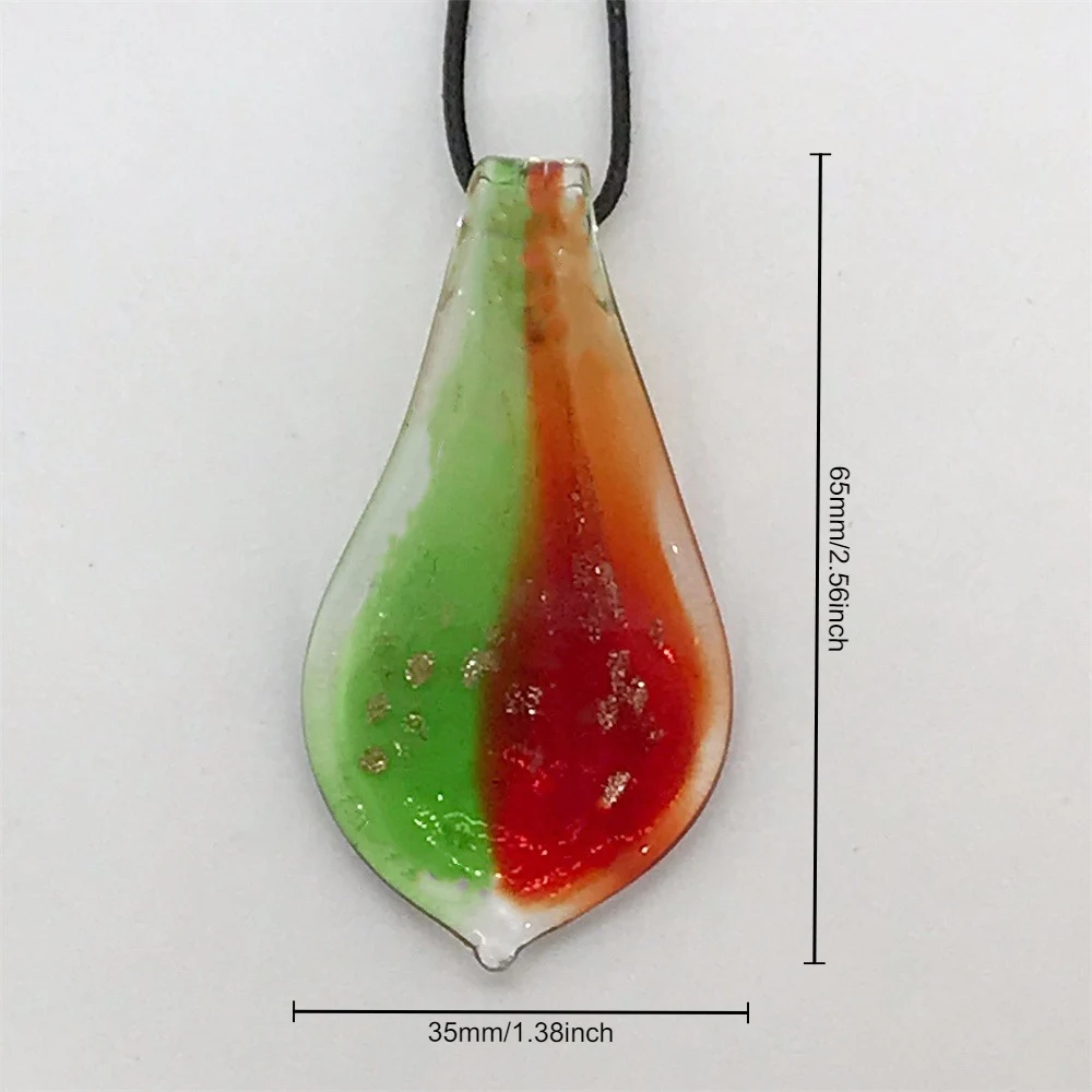 Nowy ręcznie robiony naszyjnik ze szkła Murano Lampwork Kolorowy naszyjnik Biżuteria w stylu chińskim Różne kształty Prezent