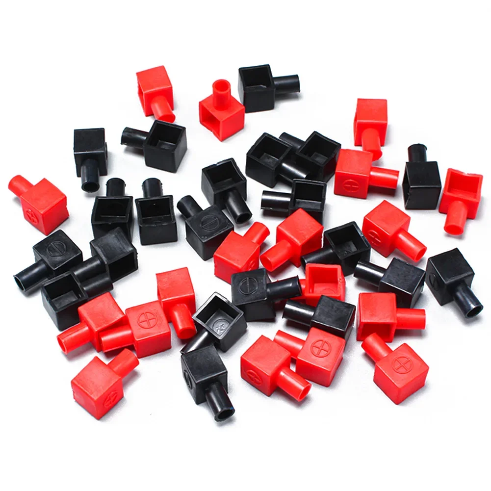 2/4PCS Battery Cover Caps Positive Negative Cable Cover Motorcycle Battery Terminal Covers Battery Terminal Insulating Protector