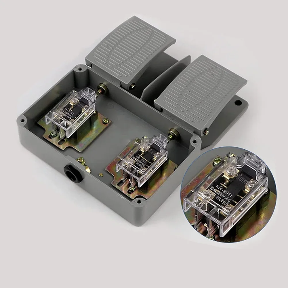 For Workshop Floor Dual Foot Pedal Metal Industrial Pedal Mesh Anti-slip Contacts Dustproof Waterproof Interface