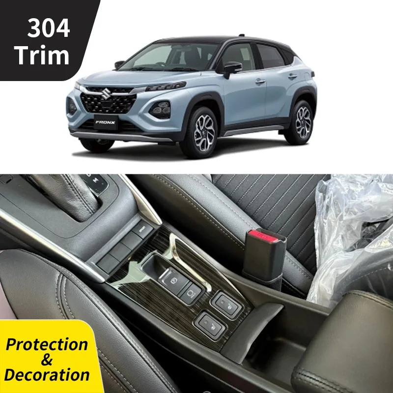 Suitable for Suzuki FRONX Electronic Handbrake Interior Stainless Steel Bright Frame Patch Car Styling Accessories