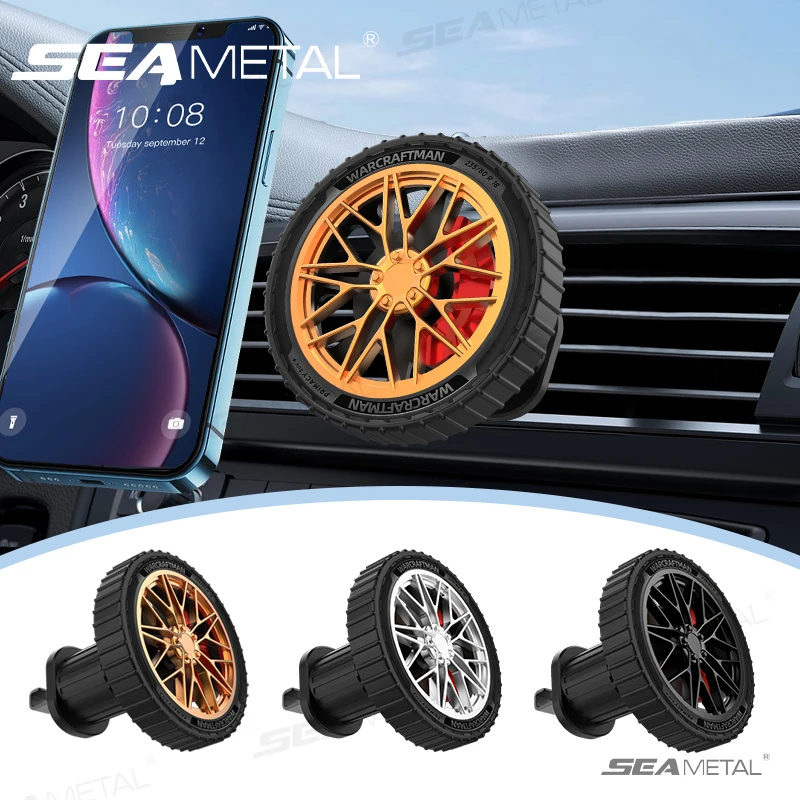 SEAMETAL Magnetische Auto Telefon Halter Vent Rad Styling Telefon Halter Neue Kreative Handy Halterung Auto Telefon Navigation Halter
