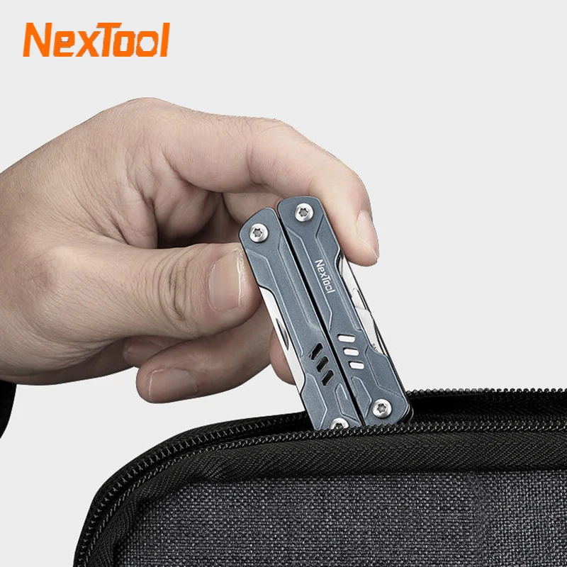 

Xiaomi NexTool Mini 11-In-1 Multi-Function Tools Pliers Wire Cutters Retrieve Card Pin Screwdriver Scissors Bottle Opener Knife