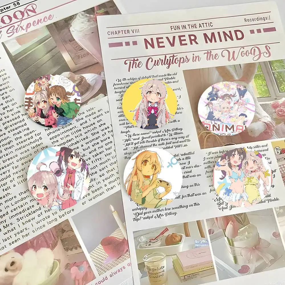 Anime O-Onimai Pins Brooch Cartoon Badge For Friend Backpack Clothes Collect Accessories Jewelry Gift