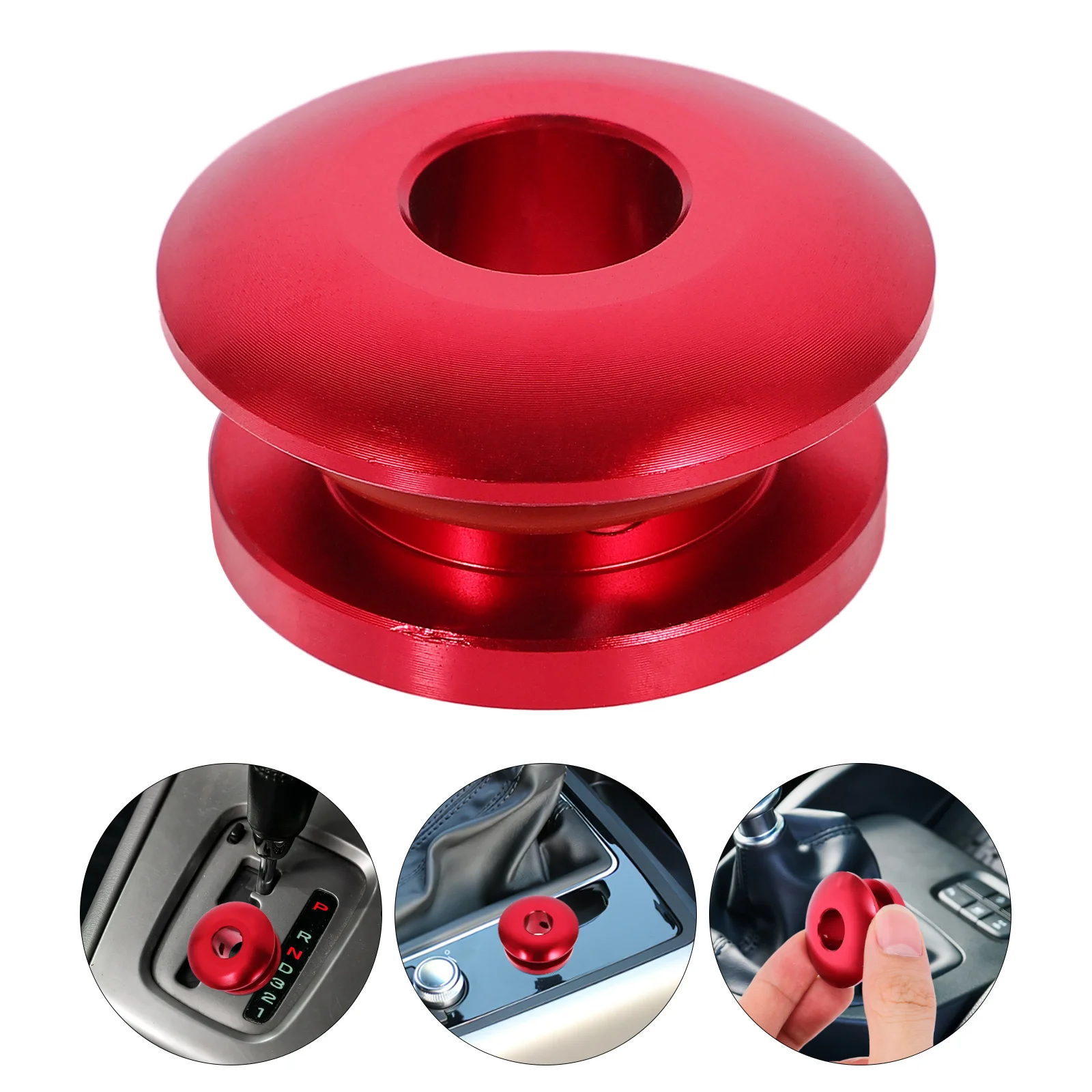 

Shift Boot Collar Universal Car Shift Knob Boot Retainer For Manual Gear Shifter Aluminum Alloy Shifter Buckle