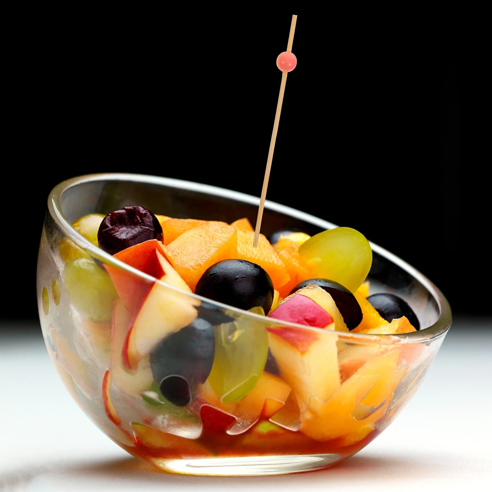 

100Pcs Bamboo Fruits Picks Practical Cocktail Picks Smooth Polished Food Snack Sticks Party Decoration Bamboo Fruits Sticks