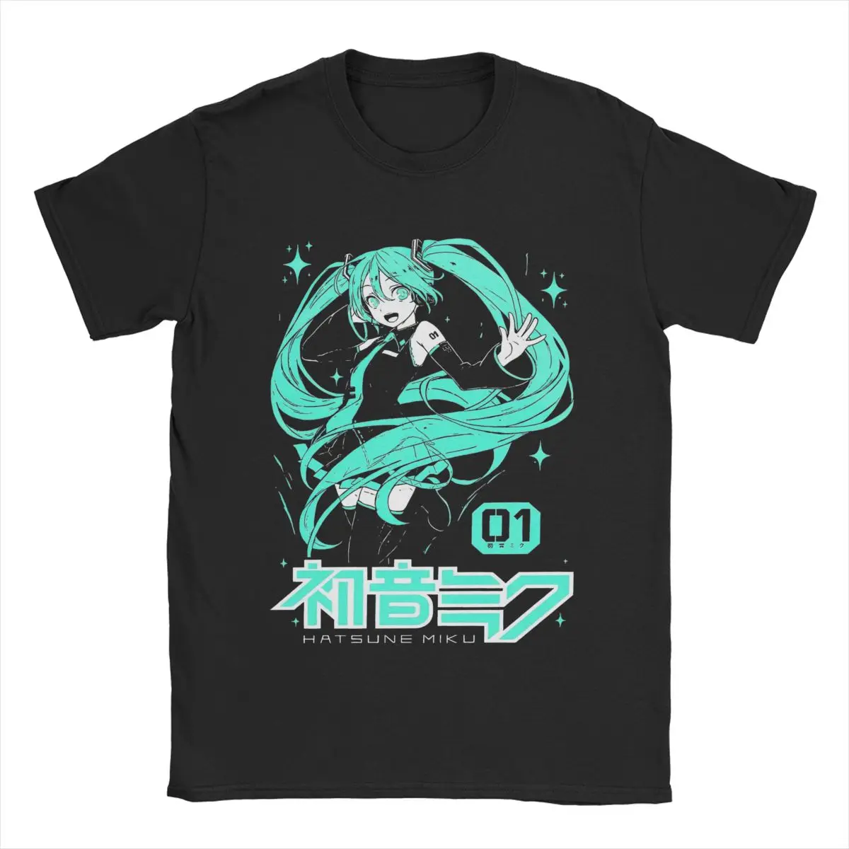 Hatsune Miku The Sound of The Future Anime Printed T-shirt Summer Men's and Women's Trendy Loose Casual Short Sleeve 2026 New